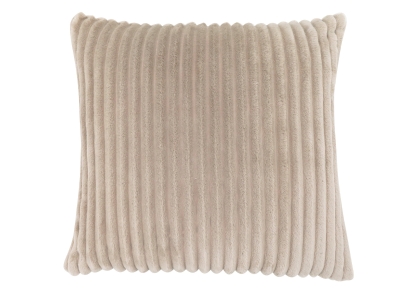 Monarch 18" x 18" Ultra Soft Ribbed Style Throw Pillow (1 pc) - Beige