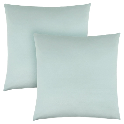 Monarch 18" x 18" Ultra Soft Satin Throw Pillow (Set of 2) - Mint Green