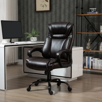 Vinsetto Big & Tall 400lbs Executive Office Chair, Brown