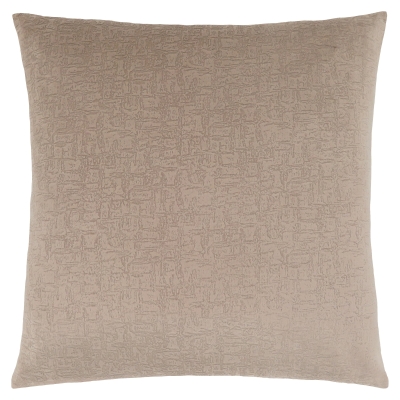 Monarch 18" x 18" Mosaic Velvet Decorative Throw Pillow (1 pc) - Taupe