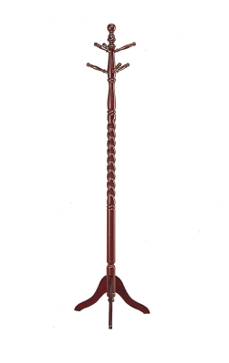 Monarch 72" Traditional Design 6-Hook Solid Wood Coat Storage Rack - Dark Cherry Finish