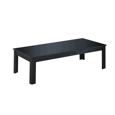 Monarch 3 Piece Contemporary Rectangular Coffee Table / Two Matching End Tables Set - Black