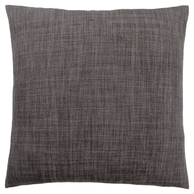 Monarch 18" x 18" Linen Patterned Throw Pillow (1 pc) - Dark Grey