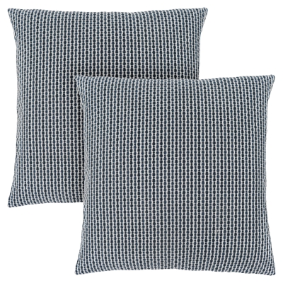 Monarch 18" x 18" Abstract Dot Pattern Throw Pillow (Set of 2) - Light / Dark Blue