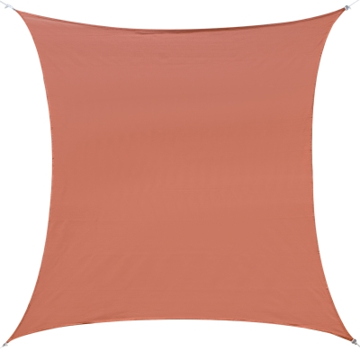 Outsunny 20' x 16' Rectangle Outdoor Patio Sun Sail Shade Canopy, Brick Red