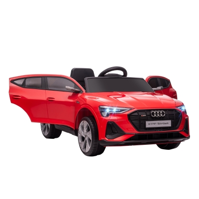 Aosom 12V Electric Car for Kids w/ Remote Control, Safety Belt, LED Lights, Red