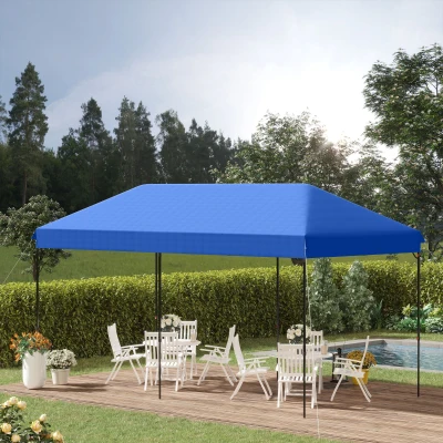 Folding Gazebo 9.7 x 19.3 x 11.3 Blue