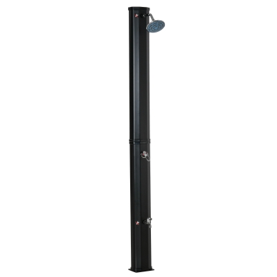 Outsunny Outdoor Solar Shower w/ Hot and Cold Adjustment for Poolside, Beach, Pool, Spa