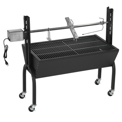 Outsunny Outdoor Automatic Charcoal BBQ Rotisserie Grill 110lbs Lamb Hog Spit Roaster