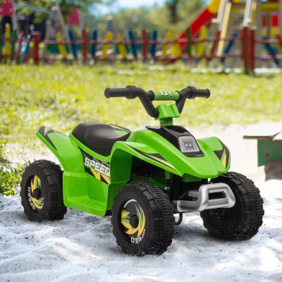 Aosom 6V Kids ATV Ride-On Quad, Green for 18-36 Months