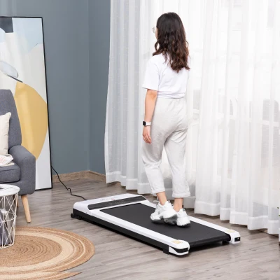 Soozier Home Gym Treadmill, Walking/Jogging Machine, White