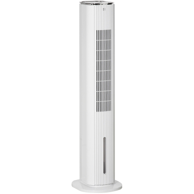 HOMCOM Quiet Air Cooler, Evaporative Ice Cooling Fan for Bedroom with Remote Control