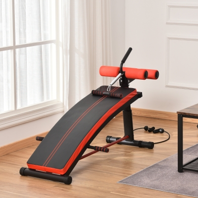Soozier Sit-Up Training Bench Multifunction Fitness black