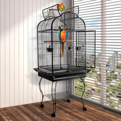 PawHut 63-inch Large Bird Parrot Cage Open Play Top