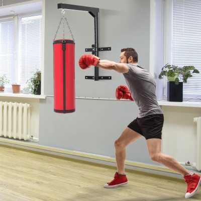 Soozier Wall Mount 220lbs Heavy Bag Bracket Boxing Punch Bag Hanger for MMA Training (Punching Bag Excluded)