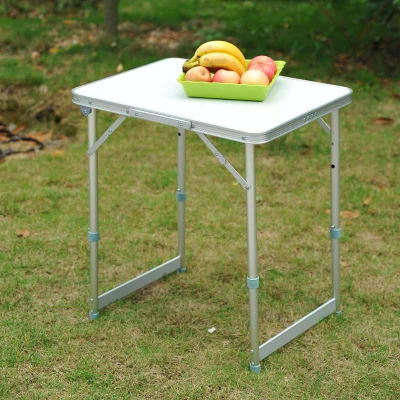 Outsunny 23" Portable Aluminum Camping Table, Lightweight Folding