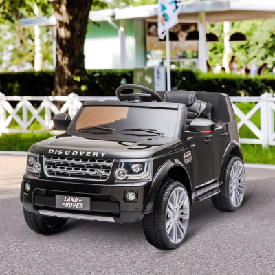 Aosom Landrover Kids Electric Ride On Car for 3-6 Years Old Black