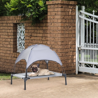 PawHut Elevated Pet Bed Dog Foldable Cot Tent Canopy Instant Shelter Outdoor