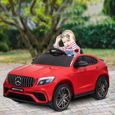 Aosom 12V Ride-On Car Electric Toy Car For 3 - 8 Years Old With Parental Remote Control Suspension Wheel Red