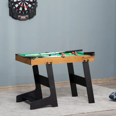 Soozier 38'' Mini Pool Table Set, Folding Billiards Game