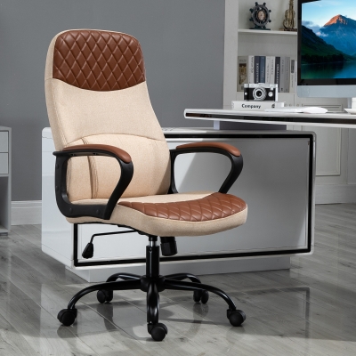 Vinsetto 2-Point Lumbar Massage Office Chair Executive USB Power 360° Swivel