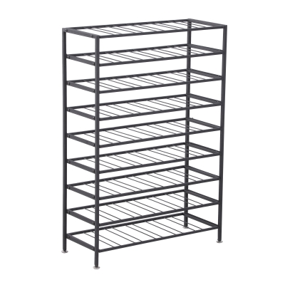 HOMCOM 9-Tier Metal Wine Bottle Rack 54 Bottles Freestanding Wine Storage Holder Home Bar Wine Display Stand, Black
