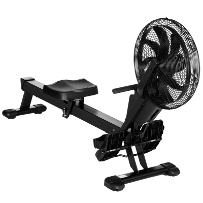Soozier Air Rowing Machine, Foldable Rower with Digital Monitor & Steel Frame for Gym or Home Use