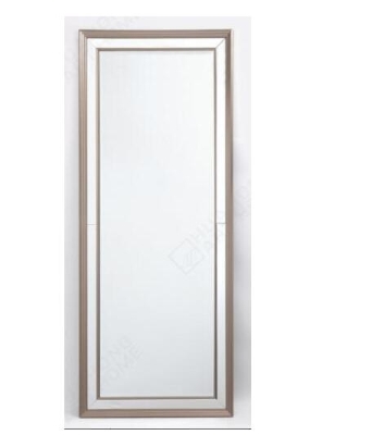 HOMCOM 59" x 20" Modern Full Length Mirror, Wall Mirror for Living Room, Bedroom, Silver/Grey