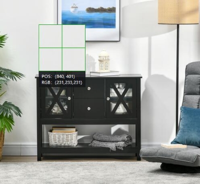 HOMCOM Modern Sideboard, Glass Door Buffet Cabinet with Storage Drawers, and Adjustable Shelves, Console Table for Living Room, Kitchen, Entryway, White
