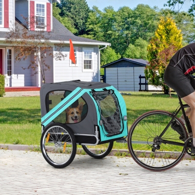 Aosom Pet Bicycle Trailer Dog Cat Bike Carrier Pet Bicycle Trailer Dog Cat Bike