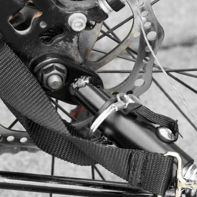 Aosom Steel Bike Trailer Hitch, Durable Coupler, Black
