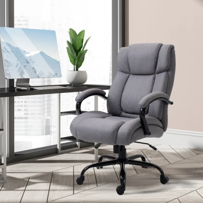 Vinsetto Big & Tall Ergonomic Office Chair, Heavy-Duty, Gray