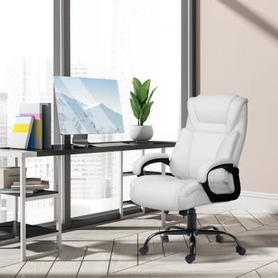 Vinsetto Big & Tall 400lbs Executive Office Chair, White