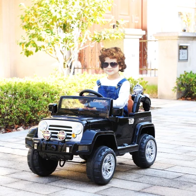 Aosom 12V Ride On Off Road Truck, Remote Control, MP3