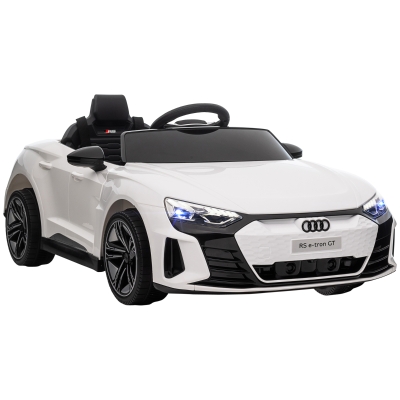 Aosom Kids Ride on Car with Remote Control, 12V 3.1 MPH Electric Car for Kids Ride-on Toy for 37-60 Months Boys and Girls with Suspension System, Horn Honking, Music, Lights, White