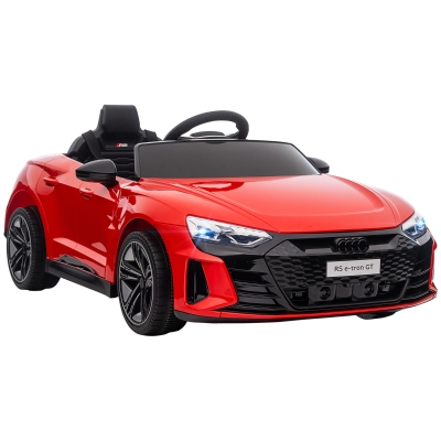 Aosom Kids Ride on Car with Remote Control, 12V 3.1 MPH Electric Car for Kids Ride-on Toy for 37-60 Months Boys and Girls with Suspension System, Horn Honking, Music, Lights, Red
