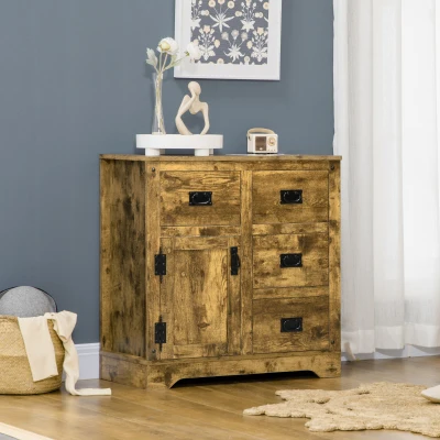 Storage Cabinet 29.25" L x 15.25" W x 30.25" H Brown