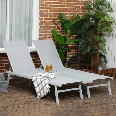 Sun Lounger 49.5" x 62.25" x 37" Light Gray