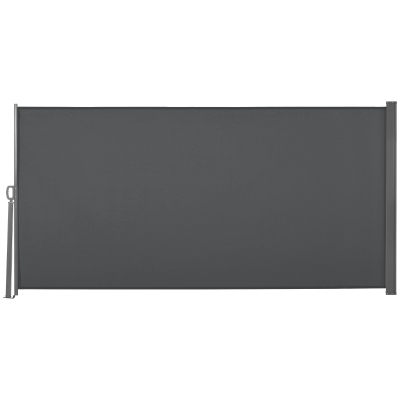 Outsunny 118" x 63" Retractable Side Awning Patio Outdoor Folding Privacy Screen with Resistance to UV Rays & Wind, Grey