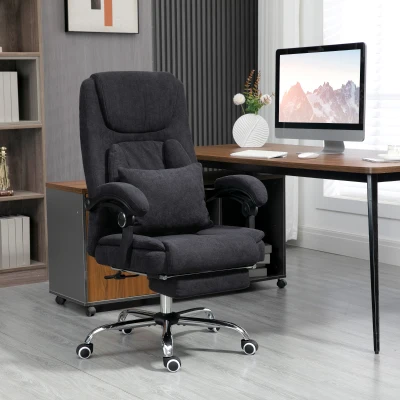 Vinsetto 3D Kneading Massage Office Chair, Reclining, Black