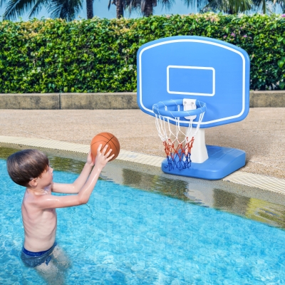 Kids Basketball Stand 35.5" x 33.25" x 39.25" Blue