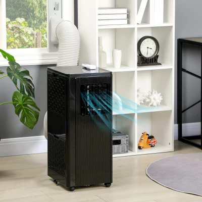 HOMCOM 8000 BTU Smart Portable Air Conditioner, 3-in-1 AC Unit, Black