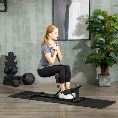 Soozier Sissy Squat Machine, Adjustable Leg Workout Equipment