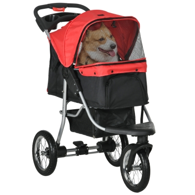 Pet stroller 44" x 22.5" x 41.25" Red