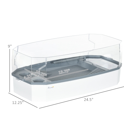 Fresh Look at Pawhut Turtle Tank Kit Turtle Aquarium With Basking Platform Water