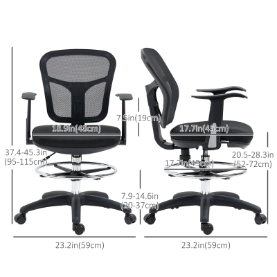 （1脚分）オーコンプロダクツ　MOUTON FOR CHAIR Vinsetto Tall Office Chair, Drafting Chair with Swivel