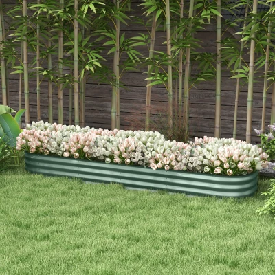 Garden Bed 94.5" L x 24.5" W x 11.75" H Green