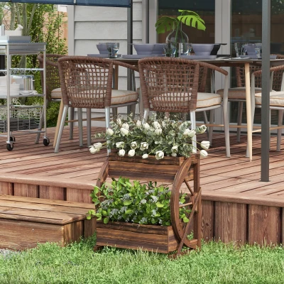 Garden Bed 21.75" L x 12.5" W x 22" H Carbonized