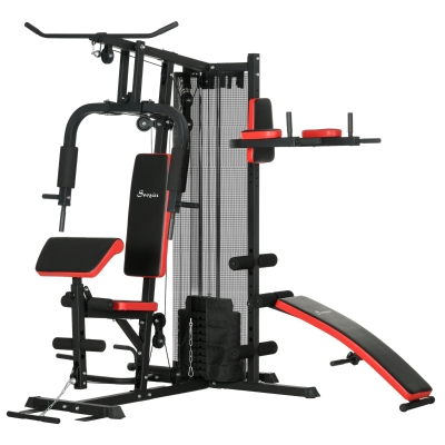 Soozier Multi Home Gym, Workout Station with Sit Up Bench