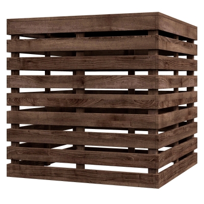 Umbrella Stand Storage Box 19.75" x 19.75" x 19.75" Brown